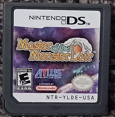 Master Of The Monster Lair (Nintendo DS 2008) Atlus Cart ONLY TESTED WORKS  • $20