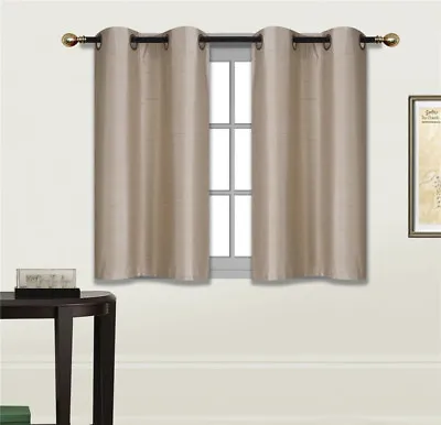 2 PANELS Bedroom Half Window Curtain & KITCHEN WINDOW TIER 36  LENGTH N25 • $9.35