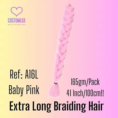 Kanekalon Braiding Hair 41 Inch Pink A16L • £7.99