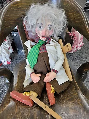 Vintage Large Marionette Figure. Over 2' Tall. Needs Restrung. Unique Piece  • $19.99