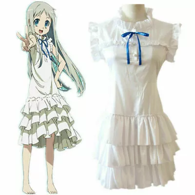 Anime Anohana Honma Meiko Menma Cosplay Fancy Dress Girls Costume Dress# • $35.99