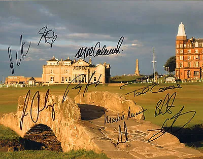 Mark O'meara Signed Autograph 11x14 Photo British Open Champions Els Clarke +7 • $199.99