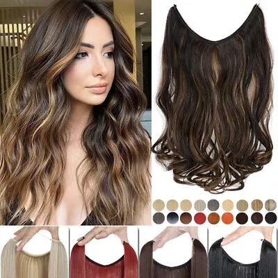 Hidden Invisible Wire In With Adjustable Miracle Ring Hair Extensions One Piece • $13.40