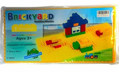 Lego & Duplo Building Blocks Base Plate -Large - Yellow Brickyard 10 X 20  • $25