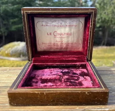 Vintage Le Coultre Watch Display Storage Wood Box Vacheron & Constantine • $299.99