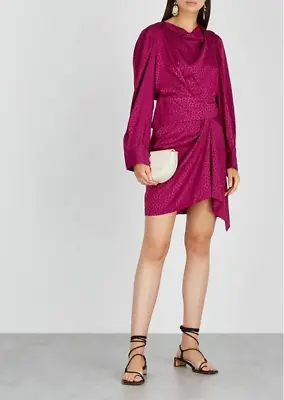 Designer BNWT Isabel Marant Size 12 40 FR Rachel Robe Jacquard SilkWomen's Dress • $350