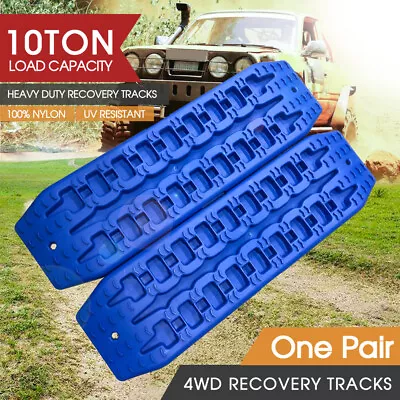 NEW Pair Recovery Tracks Sand Track 2pc 10T Sand / Snow / Mud Trax 4WD Blue • $60.98