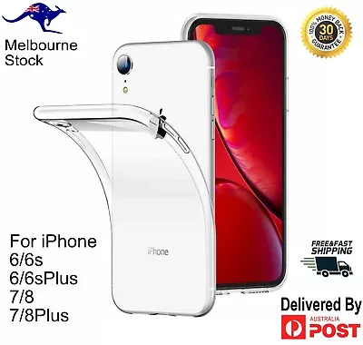 $3.49 • Buy Phone 6S Plus 7 8+ Ultra Slim Protective TPU Silicone Flexible Clear Case Cover