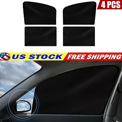 4Pcs Sun Shade Curtains Cover UV Shield Magnetic Car Side Front Rear Window USA • $16.49