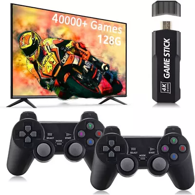 40000+ 4K HDMI TV Video Game Stick Retro Gaming Console W/ 2 Wireless Controller • $13.28