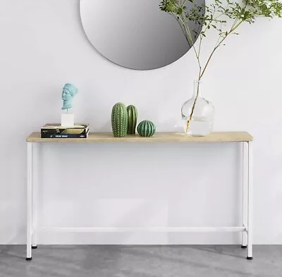 Slim Hallway Console Table Industrial Narrow Sofa End Side Unit Entryway Stand  • £74.45