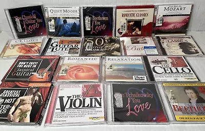 18 Classical Music Cd Lot MozartCelloBach & More NEW/Sealed • $14.98