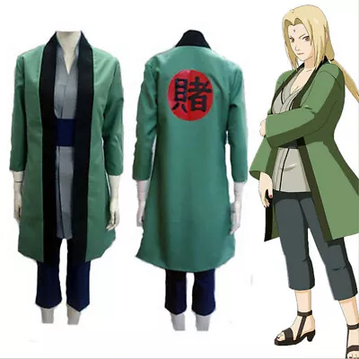 Anime NARUTO Tsunade Cosplay Costumes Whole Set Halloween Toy Xmas Gift • £35.99