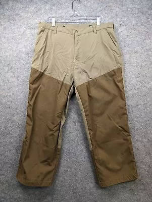 Cabelas Pants Mens 38 Beige Brown Dry Plus Upland Brush Guard Outdoor Utility * • $32