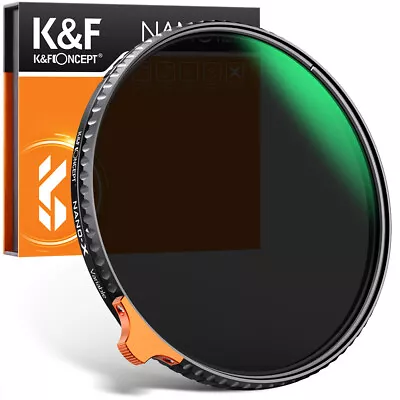 67mm Variable ND Lens Filter HD ND2-ND400 (9 Stops) Nano-X Series K&F Concept • $64.99