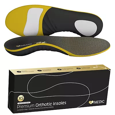 Shoe Insoles Inserts Plantar Fasciitis Arch Support Orthotic Size Men Women UK • £11.95