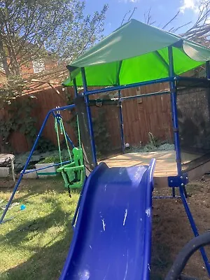 £60 • Buy Kids Toddler Frame Swing Slide Sets Garden Play Set - JuniorFort Tower