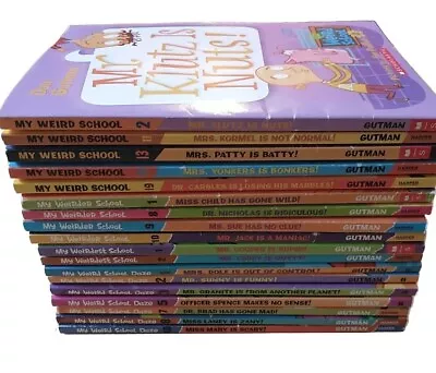 18 My Weird Weirder Weirdest School Books BULK LOT + Daze Dan Gutman Kids Books! • $35.96