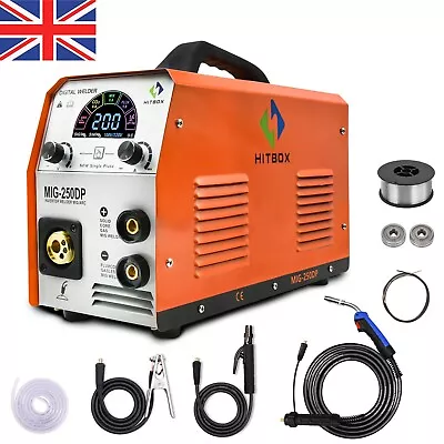 250Amp Aluminum MIG Welder IGBT Inverter ARC MMA Lift TIG 4 IN 1 Welding Machine • £189