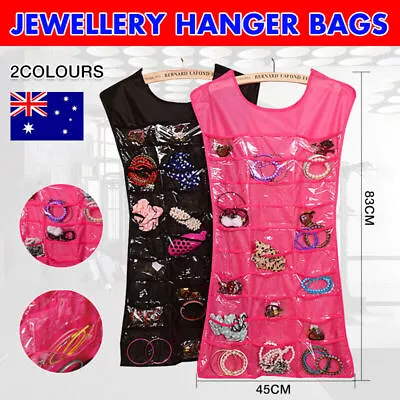 $5.27 • Buy Jewellery Hanger Bags Dress Hanging Jewelry Organiser Earring Display Holder New