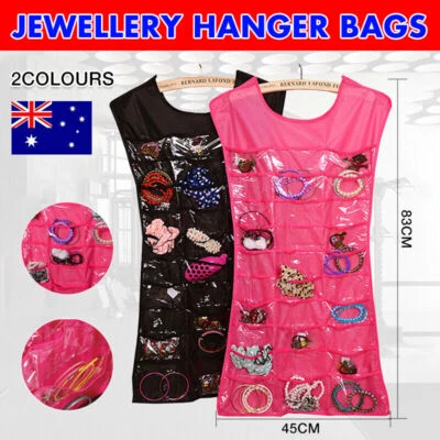 $5.27 • Buy Jewellery Hanger Bags Dress Hanging Jewelry Organiser Earring Display Holder New