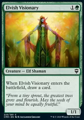 Magic The Gathering MTG Elvish Visionary (223) Commander Legends   NM • $0.99