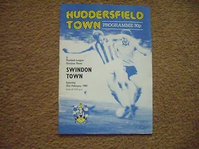 £0.80 • Buy Huddersfield Town V Swindon Town Programme, 21/2/81