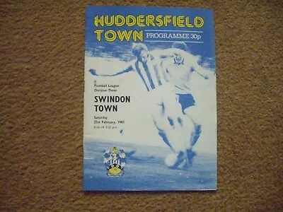 £0.80 • Buy Huddersfield Town V Swindon Town Programme, 21/2/81