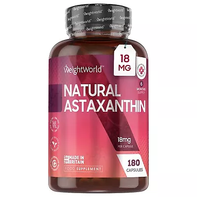 £14.99 • Buy Astaxanthin 18mg 5% Oil 180 Vegan Capsules High Strength Antioxidant Supplement