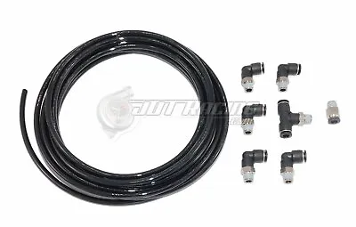 $32.49 • Buy PUSH LOCK Black Vacuum Fitting Kit For Dodge Neon SRT-4 Turbo & Wastegate