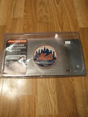 New York Mets Stainless Steel Mirror Finish License Plate Vintage Baseball MLB • $29.95