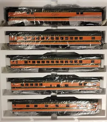 MTH O Scale 5 Car 70' ABS Passenger Set Great Northern 20-6573 • $599.99