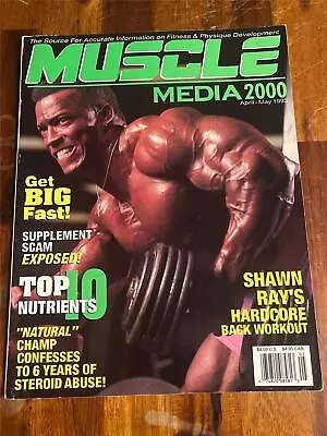 MUSCLE MEDIA Bodybuilding ISSUE #4 Magazine SHAWN RAY/Victor Richards 5-93 • $29.99