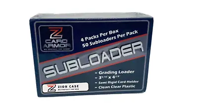 Zion Cases Subloader Semi Rigid Card Holder Sealed Box 200 Per Box  (PSA/BGS) • $19.99