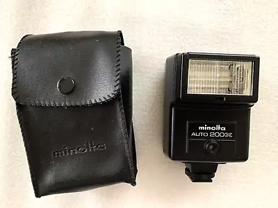 Minolta Auto 200X Shoe Mount Flash- Tested Working • $14