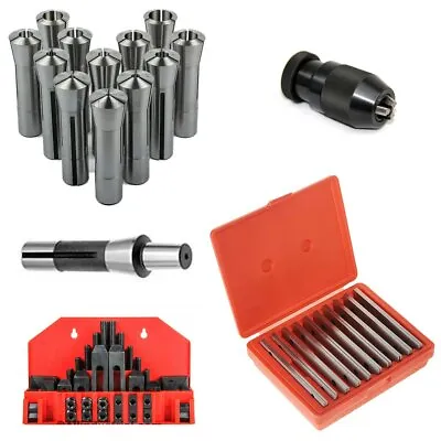 R8 Bridgeport Set- Collets 1/8 Thin Parallels 5/8 Clamping Kit 3/4  Drill Chuck • $164.98