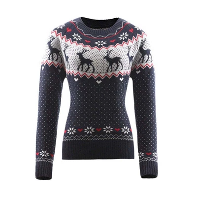 $32.53 • Buy Christmas Crew Neck Printed Sweater Womens Top