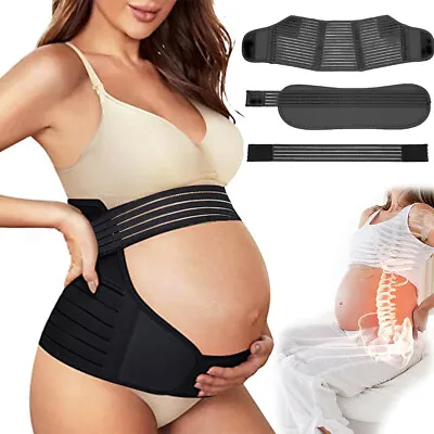 Womens Maternity Belt Abdomen Belly Tummy Brace Pregnancy Support Maternity Band • £15.79