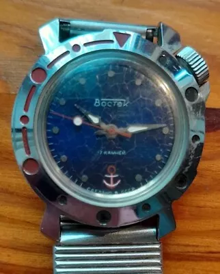 Watch VOSTOK Youthful Komandirskie AMPHIBIAN MILITARY WATCH USSR • $36