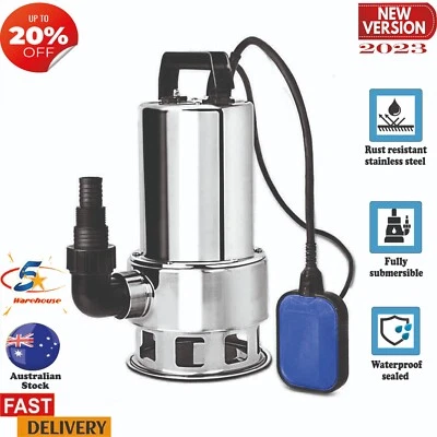 1800W Submersible Water Pump Garden Grey Water Transfer Dirty Flood Sump Drain • $112.52
