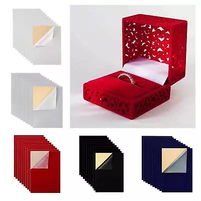 10 Pieces Velvet Fabric Sticky Back Adhesive Sheet A4 Sheet For Furniture • £13.13