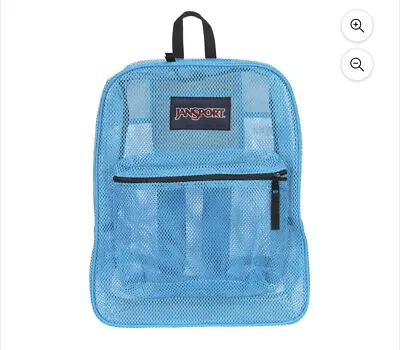 JanSport Mesh Pack - See-Through Backpack Blue  • $28.50