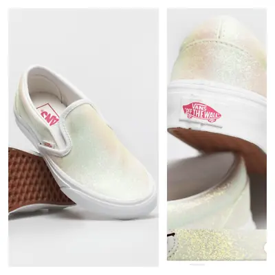 Vans UV Glitter Classic Slip On Shoes Women’s Size 6 Right 6.5 Left • $24.10