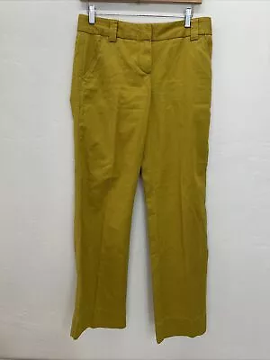 J.Crew Women's Yellow Classic Twill Chino Favorite Fit Pants Size Us 2 S • $13.20