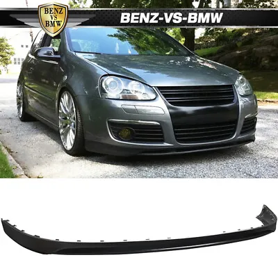 Fits 05-10 Volkswagen  Golf GTI MK5 Jetta Front Bumper Lip Unpainted Black - PU • $128.86