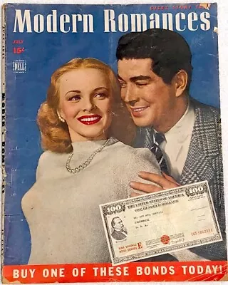 Vintage July 1944 - WWII Era Modern Romances Magazine • $9