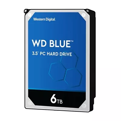 Western Digital WD60EZAZ WD 6TB Blue PC Desktop Hard Drive 3.5  HDD 256MB Cac... • $280.11