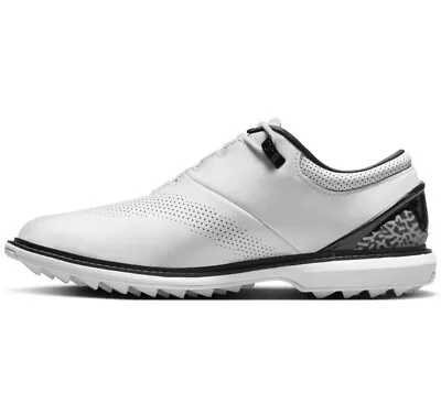 NEW Jordan ADG 4 Men's Size 12 Leather Golf Shoes White/White-Black DM0103-110 • $79.99
