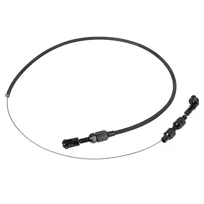 24  Car Universal Throttle Cable Braided Stainless Steel Rod Black • $20.09