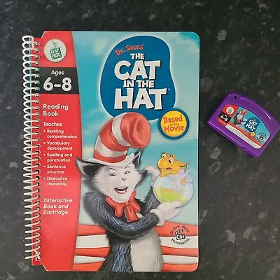 Leapfrog LeapPad Interactive Book And Cartridge.  The Cat In The Hat. Ages 6-8 • £5.99